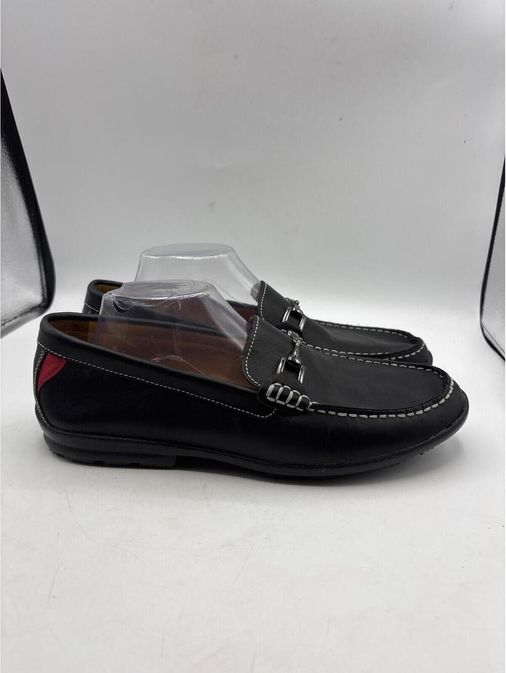 Footjoy Club Casual Men’s Sz 9.5 Black Leather Horsebit Loafer Golf Shoes